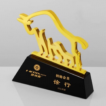 ADL Metal Crystal Glass Trophy Awards for Business Sports Awards for Souvenir Gifts Carved Luxury Crystal Awards Trophy