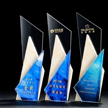 ADL Marble Stone Crystal Glass Trophy Awards Cube Sports Crystal Crafts Business Souvenir Gifts Hand Made Crystal Awards