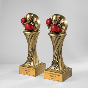 ADL New Design Boxing Resin Wholesales Trophy Awards Plaques for Sports Business Souvenir Gifts from Crystal Trophy from China