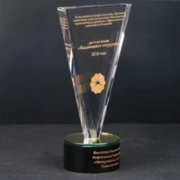 ADL High-Quality Crystal Glass Trophy Awards Glass Souvenir Gifts from Business Diamond Crystal Crafts Trophy for Gifts