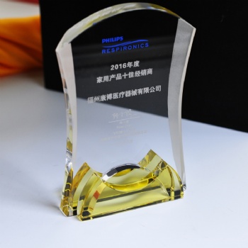 ADL Crystal Carved Glass Trophy Awards Design for Souvenir Crystal Glass Crafts Business Gifts for Sports Events