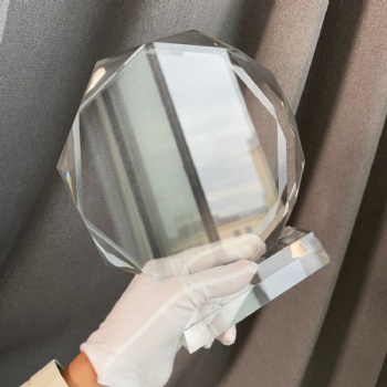 ADL Octagonal K9 Crystal Glass High Quality Trophy Awards UV Engraving UV Printing Love Theme Fashion Trend China Souvenir Gifts