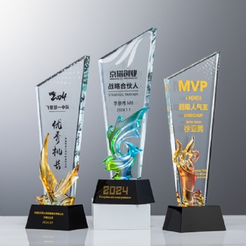 ADL 2026 Crystal Glass Trophy Awards New Designs High Quality Glaze Engraving Gifts Souvenir Business for Souvenir Gifts