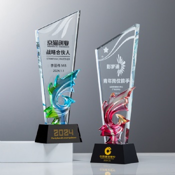 ADL 2026 Crystal Glass Trophy Awards New Designs High Quality Glaze Engraving Gifts Souvenir Business for Souvenir Gifts