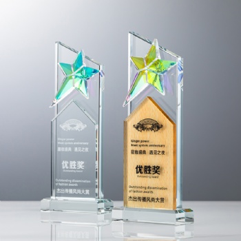 ADEL Crystal Sports Theme Engraved Sandblasted Rectangle Trophies for Employee Honor and Commendation Zhejiang China