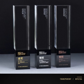 Custom Engraved Logo Premium Crystal Glass Trophies for Awards Events for Souvenir Gifts