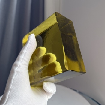 High Quality 50*100*100mm Rounded Corner Half Glass Bricks Block Green Amber Colorful Glass Original Craft Ideas for Interiors