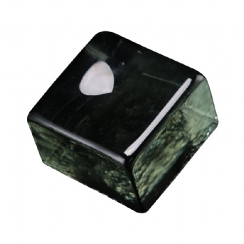 High Quality 50*100*100mm Rounded Corner Half Glass Bricks Block Green Amber Colorful Glass Original Craft Ideas for Interiors