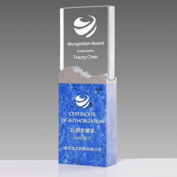 ADL Black Marble Stone Sports Trophy Award Business Crystal Glass Crafts Wholesales Other Crystal Crafts Awards Gifts