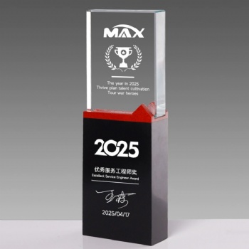 ADL Black Marble Stone Sports Trophy Award Business Crystal Glass Crafts Wholesales Other Crystal Crafts Awards Gifts