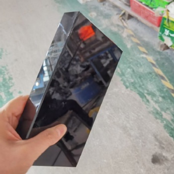 ADL Wholesales Fine Ground Glass Blocks Original Black Color Solid Bricks for House Wall Decor Building Home Crystal Crafts