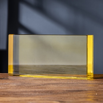 ADL Solid Painted Colored Crystal Glass Block 50*100*200mm Fine Ground Home Decoration Modern Building Wholesale Price