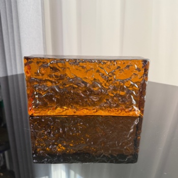 Solid Glass Brick 50x100x200mm Color Original Color Decorative Glass Block for Building Wall Hotel Interior and High End Retail