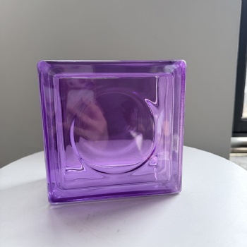 ADL Hollow Decorative Color Glass Bricks Blocks Fire-Resistant Waterproof Space Partition Wall Glass Tiles