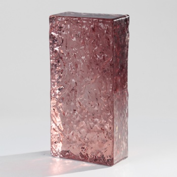ADL Factory Painted Color Crystal Glass Solid Brick Block ICE Pattern Hot-Melt Glass Brick Pattern Modern Wall Building Brick