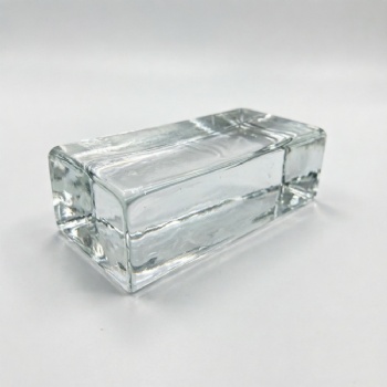 Factory Sourcing Hot Melt Solid Polished Glass Blocks 230*110*70mm Modern Design for Curtain Wall Living Room Kitchen