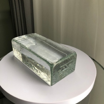 Factory Sourcing Hot Melt Solid Polished Glass Blocks 230*110*70mm Modern Design for Curtain Wall Living Room Kitchen