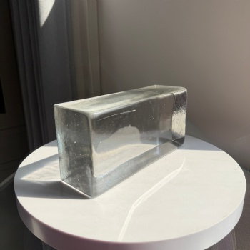 Factory Sourcing Hot Melt Solid Polished Glass Blocks 230*110*70mm Modern Design for Curtain Wall Living Room Kitchen