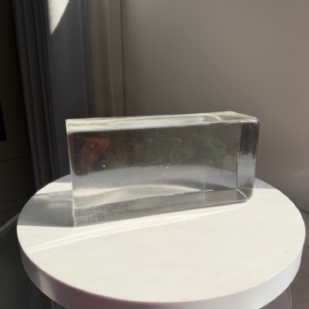 Factory Sourcing Hot Melt Solid Polished Glass Blocks 230*110*70mm Modern Design for Curtain Wall Living Room Kitchen