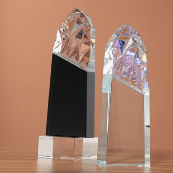 ADL 2024 New Design Crystal Trophy Awards Souvenir from China with Customized Logo and Words Trophies, Medals, and Plaques